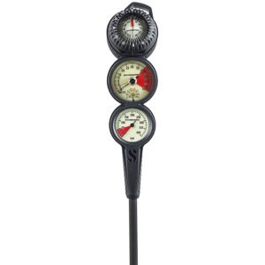 3-Gauge Console – Metal (PG bar, Depth, FS-2 Compass)